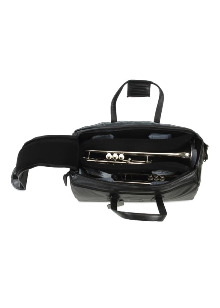 Gard Triple Trumpet Gig Bag - Leather Black