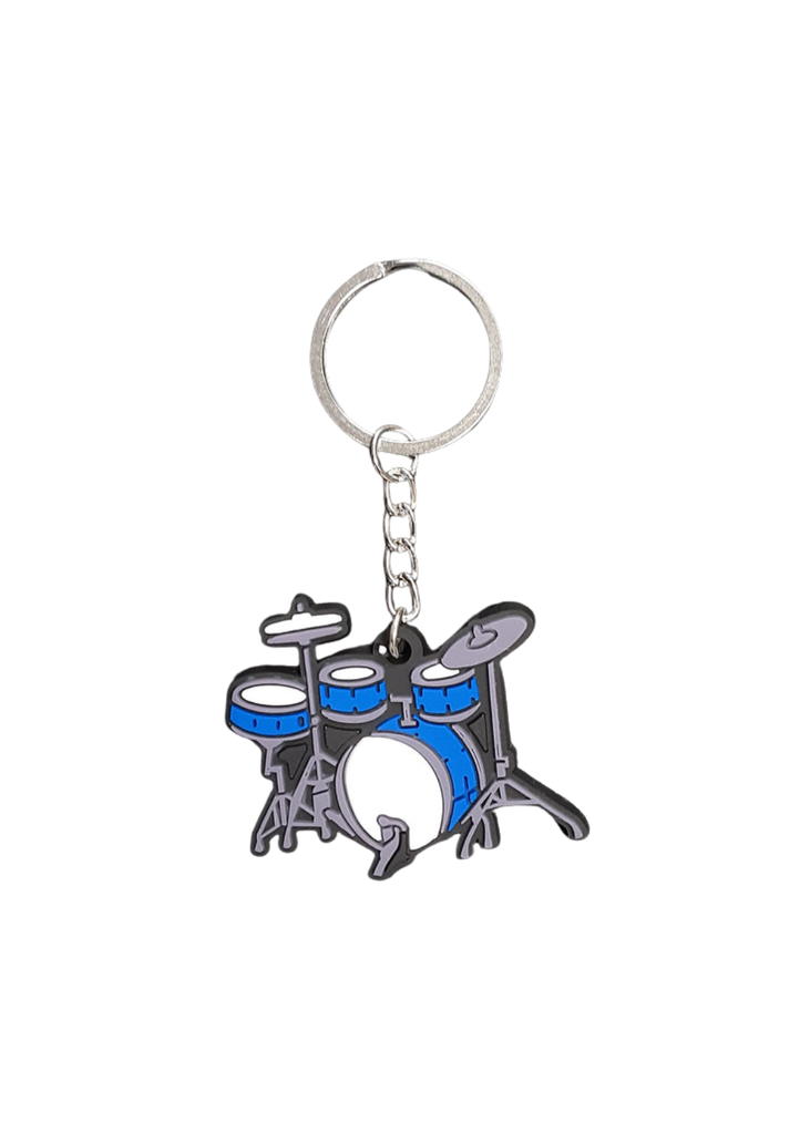 Mini-Drum Kit Rubber Keychain