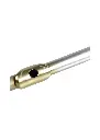 Temby Custom flute headjoint. Set with 10 genuine diamonds. Sterling silver with 24ct gold wash and hand finished