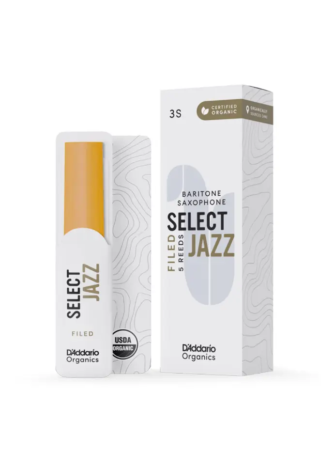 D’Addario Organic Jazz Select Filed Baritone Saxophone Reeds