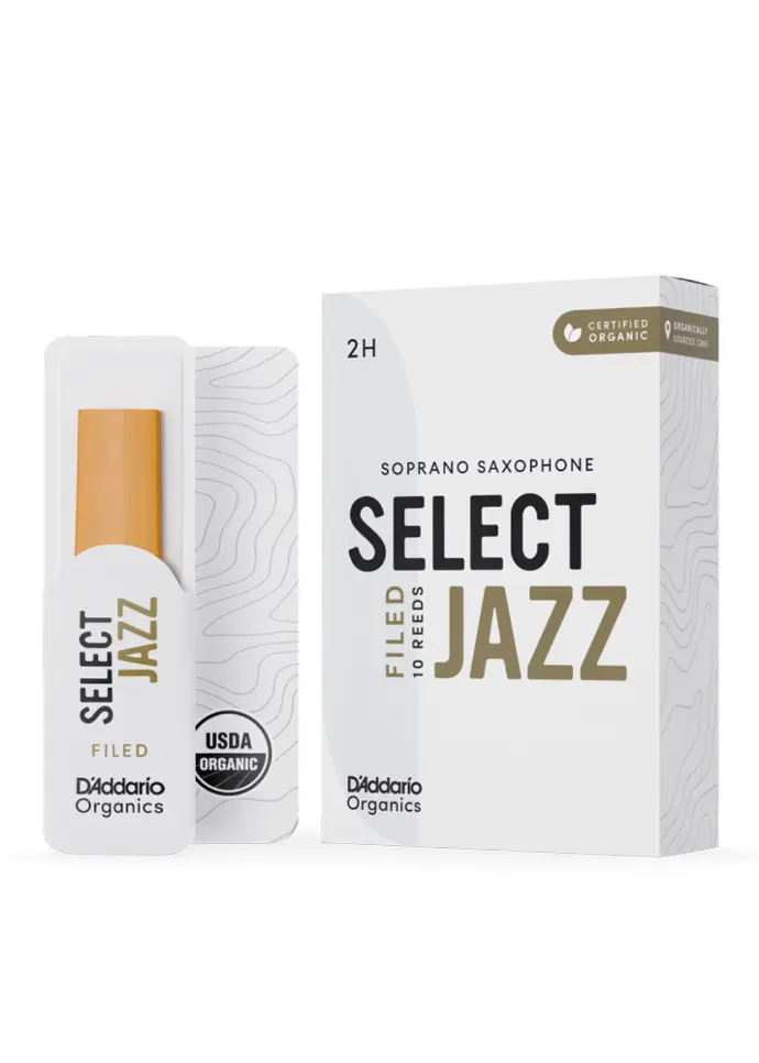 D’Addario Organic Jazz Select Filed Soprano Saxophone Reeds