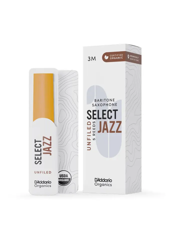 D’Addario Organic Jazz Select Unfiled Baritone Saxophone Reeds