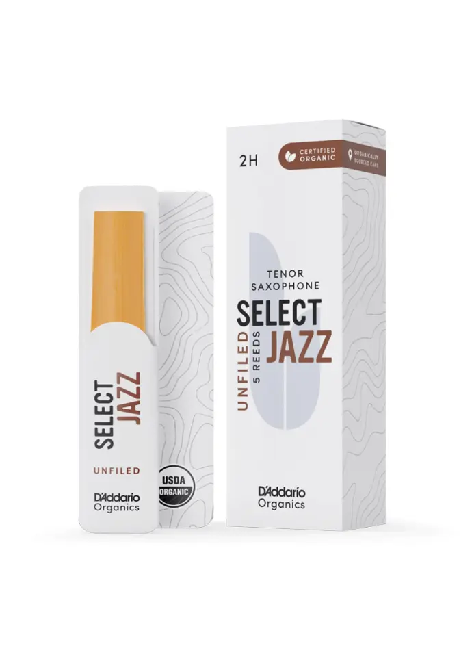 D’Addario Organic Jazz Select Unfiled Tenor Saxophone Reeds