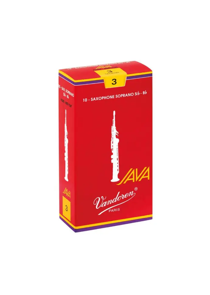 Vandoren Java Red Soprano Saxophone Reeds