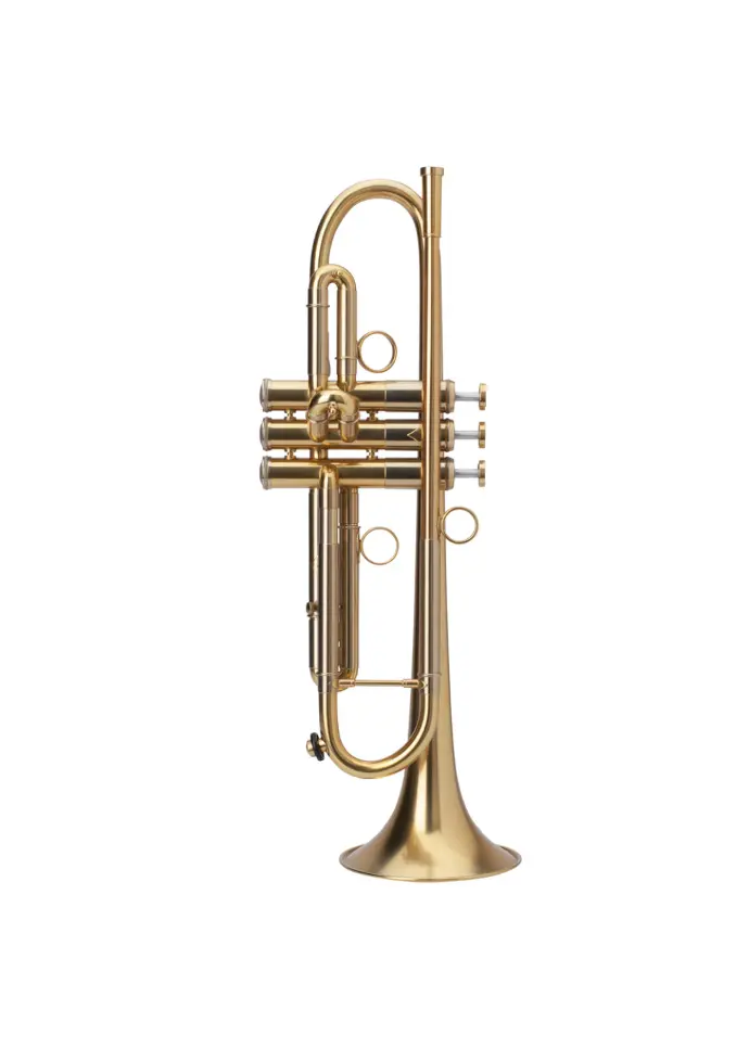 Adams A1V2 Yellow Brass Bb Trumpet - Satin Gold Lacquer