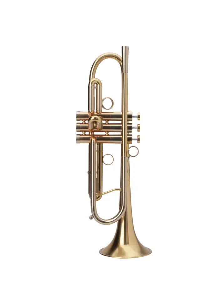 Adams A4 LT Yellow Brass Bb Trumpet - Satin Gold Lacquer