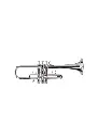 Adams Eb1 Yellow Brass Eb Trumpet - Silver