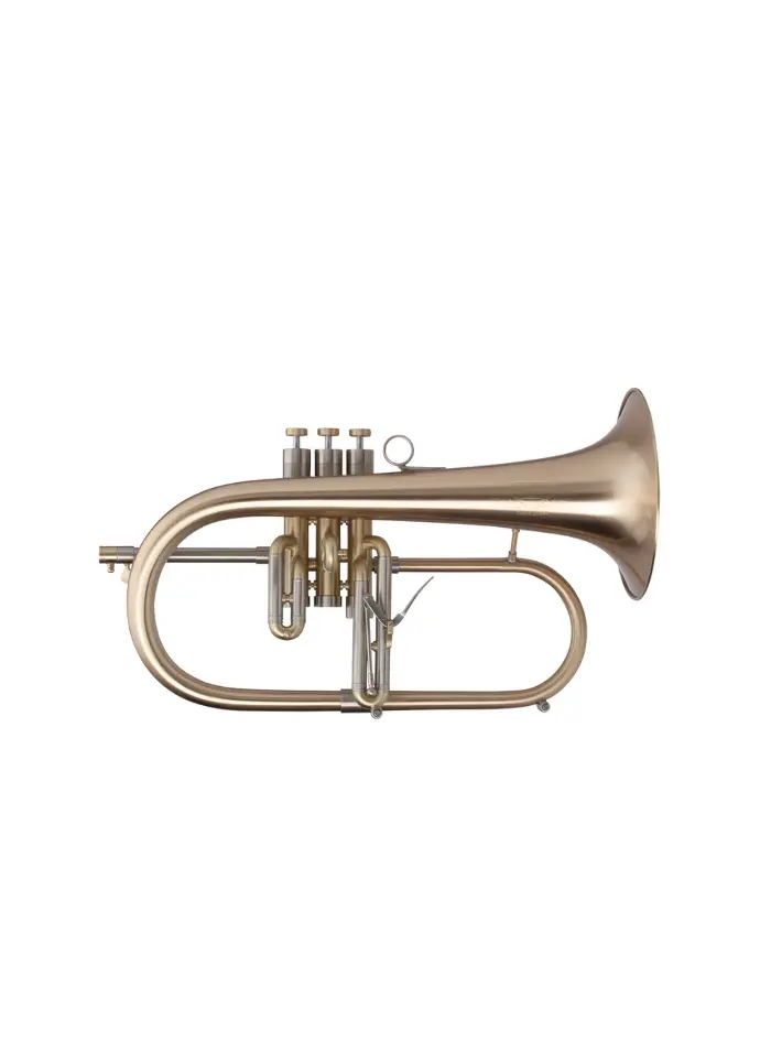 Adams F2 Gold Brass Bb Flugelhorn - Brushed Lacquer