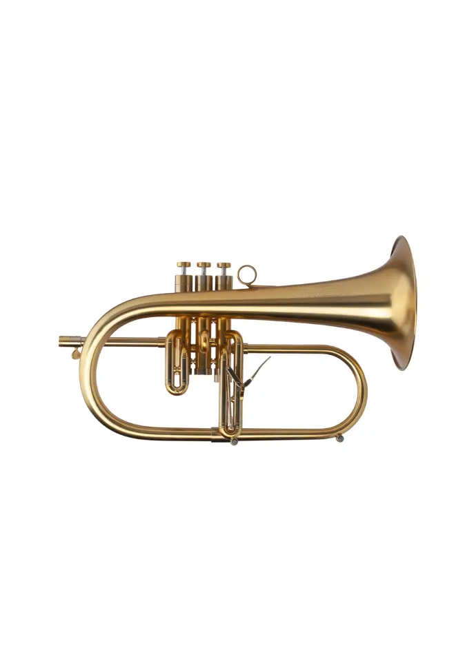 Adams F3V2 Yellow Brass Bb Flugelhorn Satin Gold Lacquer