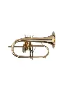 Adams Sonic Gold Brass Bb Flugelhorn Gold Lacquer