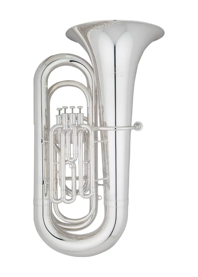 Eastman EBB431S  BBb 4/4 4 valve silver plate tuba.