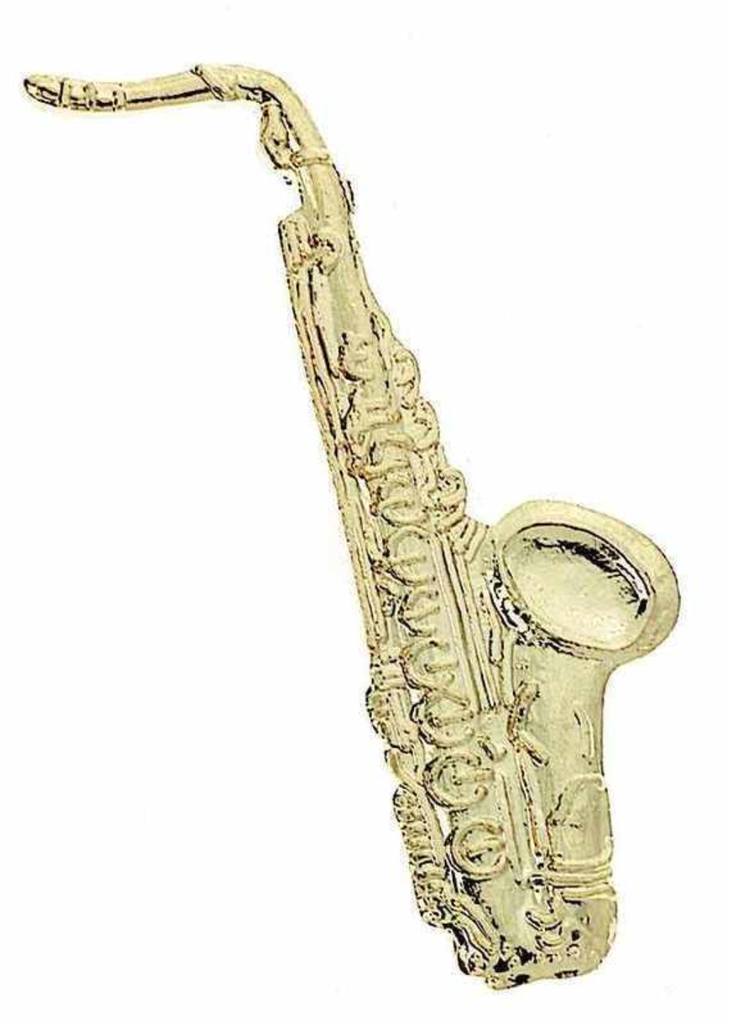 Mini Instrument Pin Tenor Sax