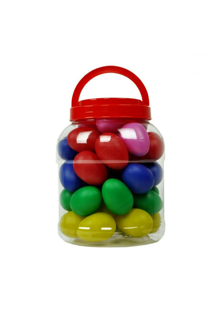 Percussion Plus Egg Shaker Jar of 40 Eggs