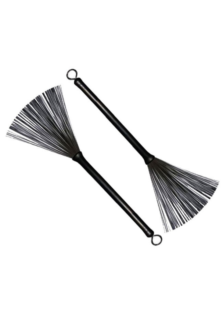 Percussion Plus Retractable Wire Drum Brushes (Pair)