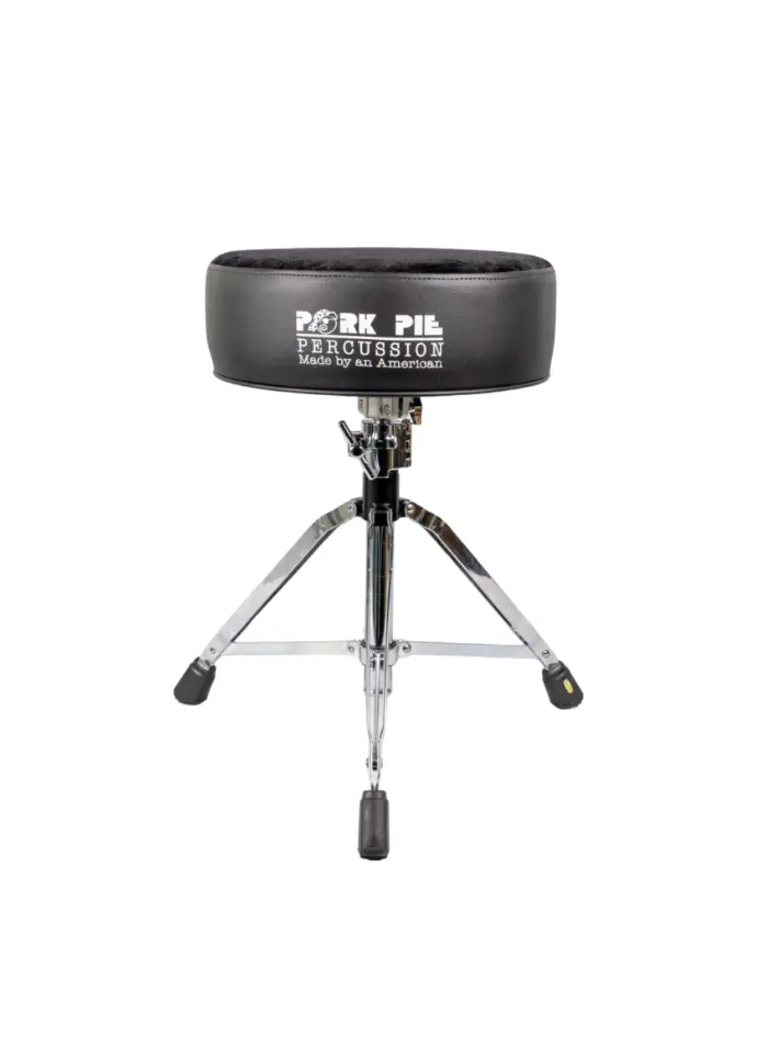 Pork Pie Round Drum Throne Black Sparkle Black Crush