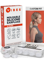 Vibes Moldable Silicone Earplugs in Reusable Carrying Case (6-Pairs)