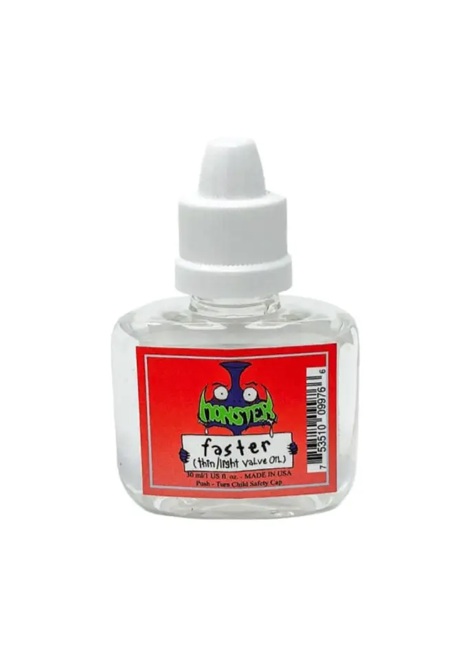 Monster Synthetic Valve Oils Faster