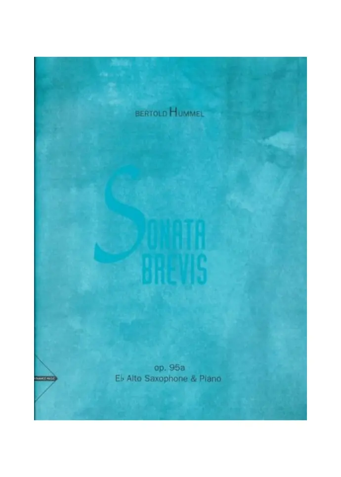 Sonata Brevis Op 95A For Eb Alto Saxophone Hummel