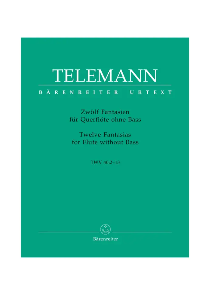 Twelve Fantasias For Flute Without Bass - Twv 40:2-13 Barenreiter Edition