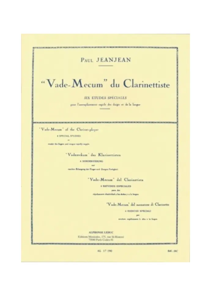 Vade-Mecum for Clarinet
