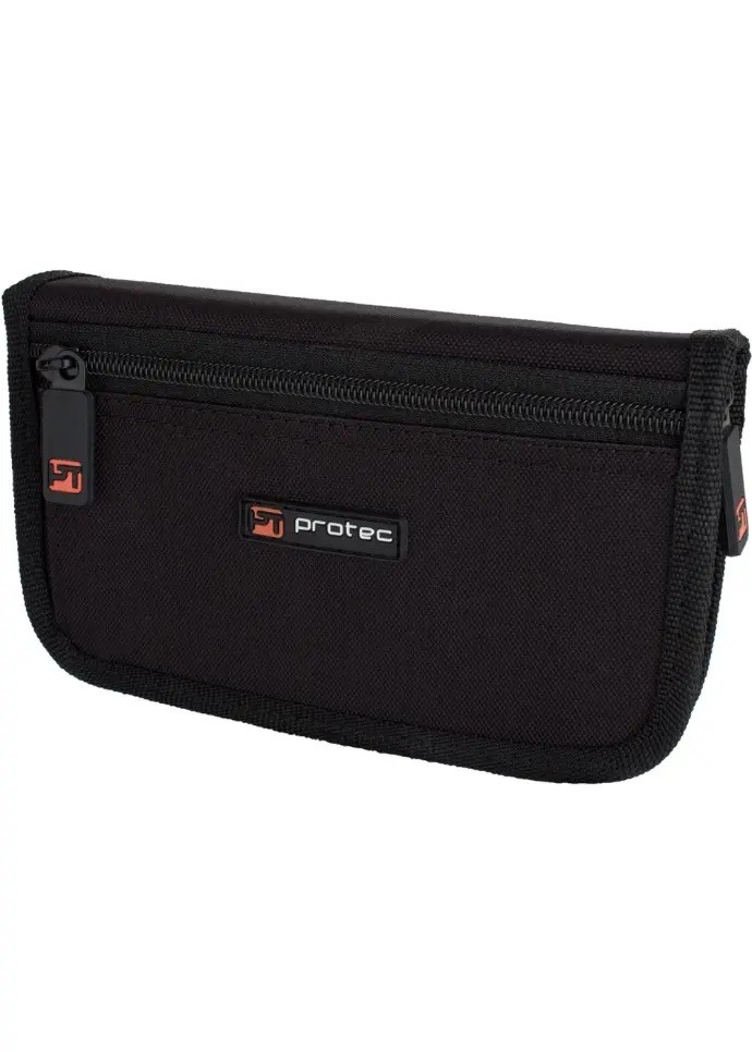 Protec Trumpet Mouthpiece Pouch - Nylon with Zipper Closer - 4 Piece - Black - A221ZIP