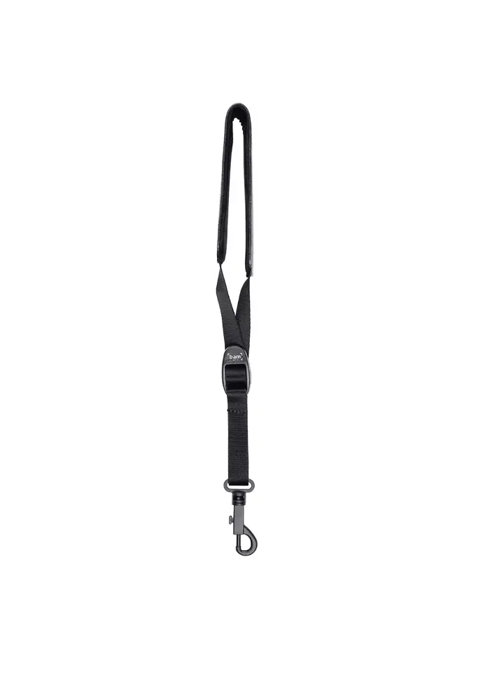 Bam Leather Padded Neck Strap With Webbing