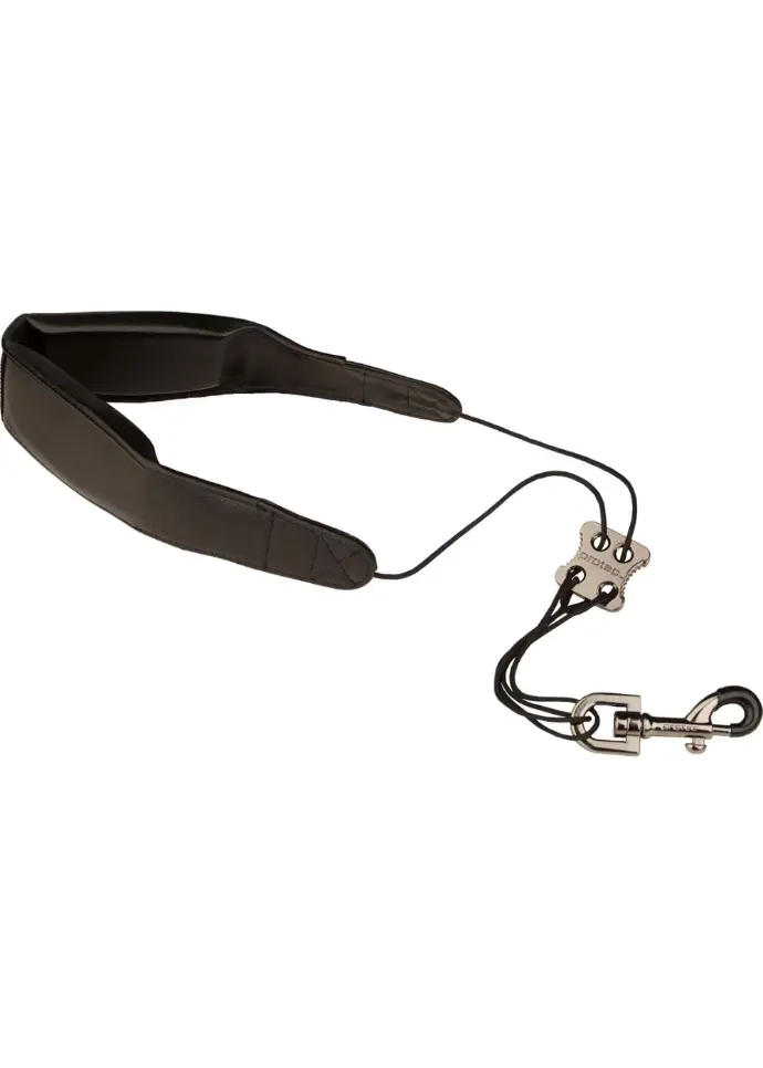 Protec Saxophone Neck Strap - Less Stress Leather - Metal Snap - 24" - L305M