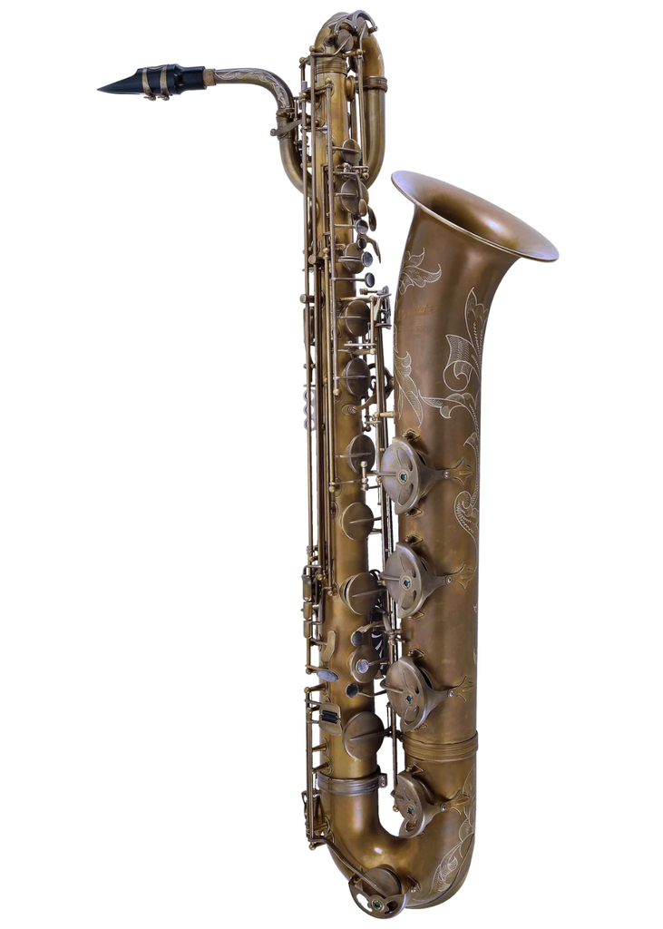 P. Mauriat 300 Baritone Saxophone Low A Dark Unlacquered