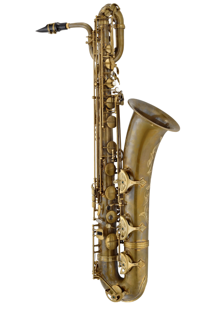 P. Mauriat 302 Baritone Saxophone Low Bb Gold Unlacquered