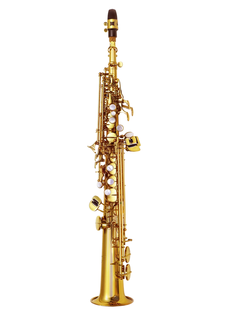 P. Mauriat 185 Soprano Saxophone Gold Lacquer Straight Neck