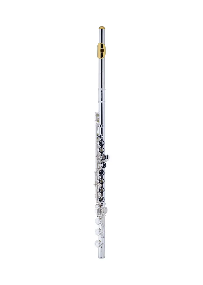 Armstrong 92 Gold Lip Plate, Sterling Silver Body & HJ, Closed Hole B Foot Flute