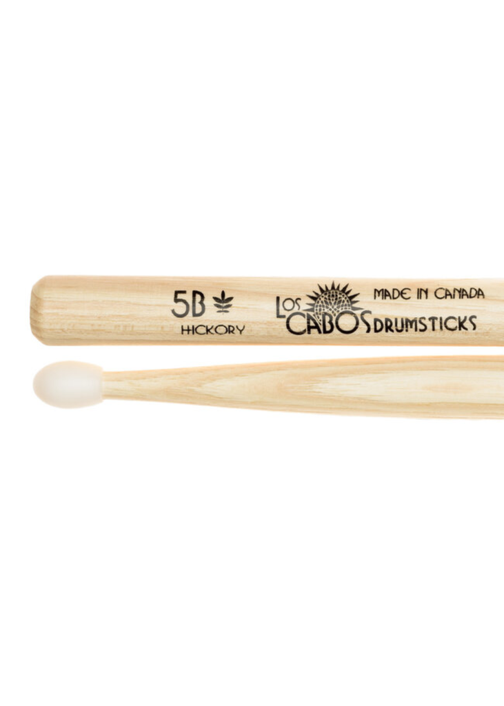 Los Cabos LCD5BHN 5B Hickory Nylon Tip Drumsticks