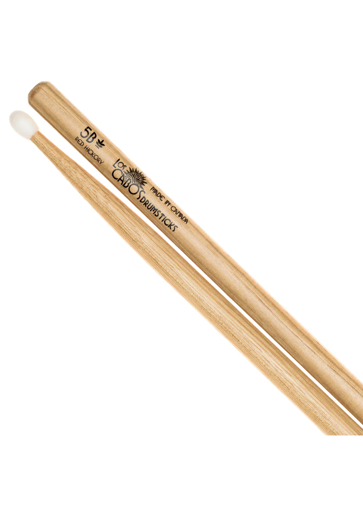 Los Cabos LCD5BRHN 5B Red Hickory Nylon Tip Drumstick