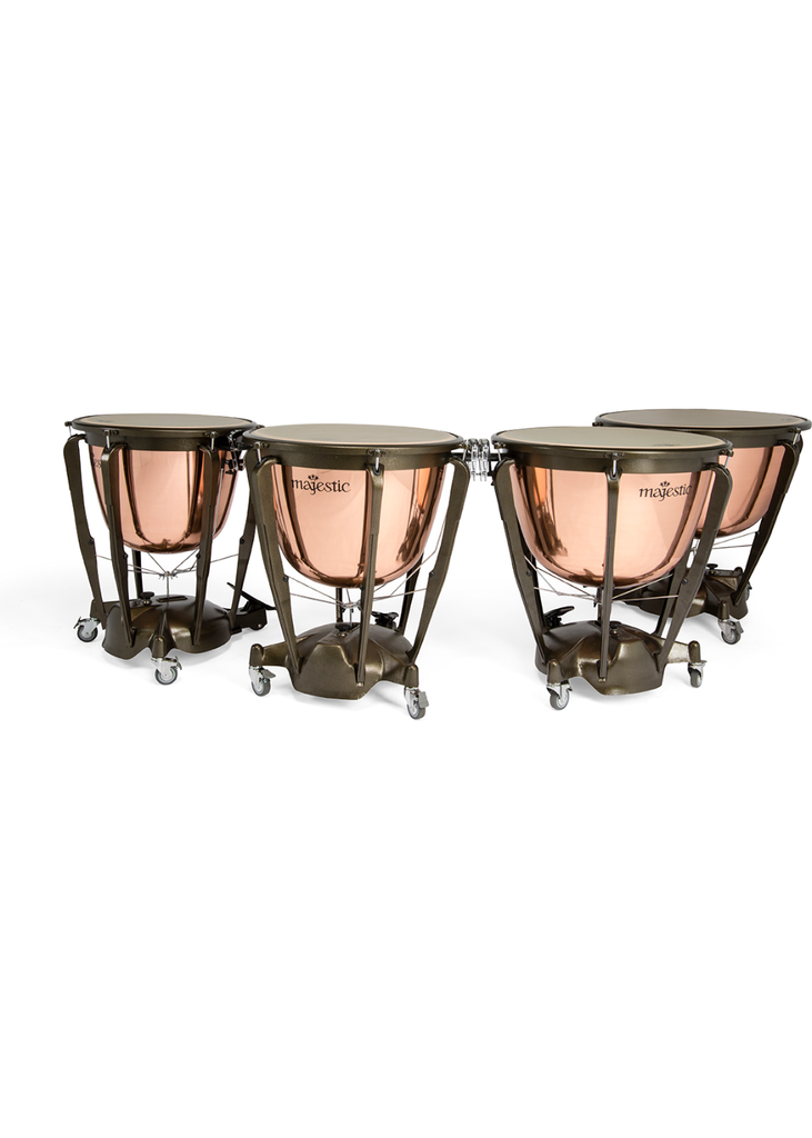 Majestic Symphonic Series Polished Copper Timpani - Full Set of 5
