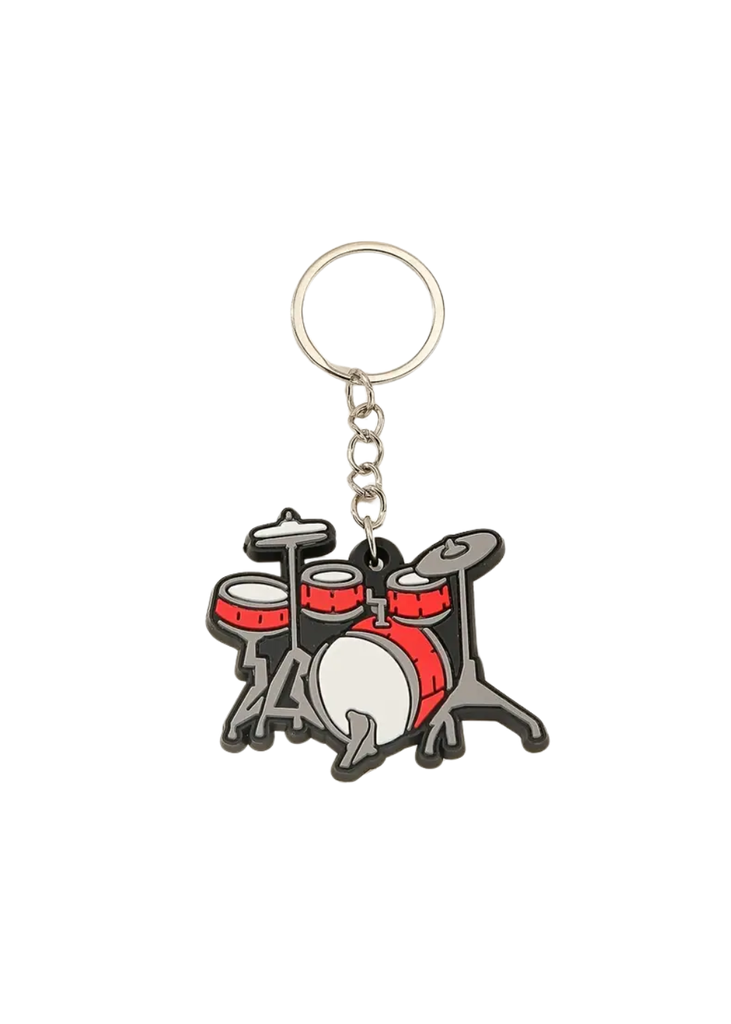 Mini-Drum Kit Rubber Keychain