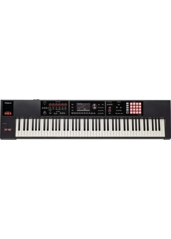 Consignment Roland Fantom 08 Workstation Synthesizer w/ 2 Sustain Pedals & Expression Pedal