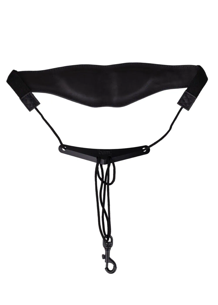 BAM Leather Padded Wind Instruments Neck Strap - String with Metal Hook ST-0030