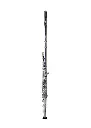 Temby Prestige B Foot Flute with .925 silver head joint - Open Hole
