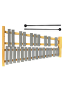 Percussion Plus 25-Note Glockenspiel with Natural Wood Frame