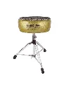 Pork Pie Round Drum Throne Gold Sparkle Leopard