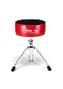 Pork Pie Round Drum Throne Black Sparkle Red Crush