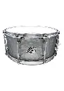 Pork Pie 14"x6.5" "El Diablo" Hammered Steel with Satin Finish Snare Drum w/Tube Lugs