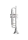 Adams A10 Yellow Brass Bb Trumpet  Silver