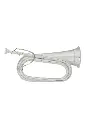 JP Bugle - Bb Silver