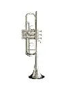 XO 1624 Large Bore C Trumpet Silver-Plate