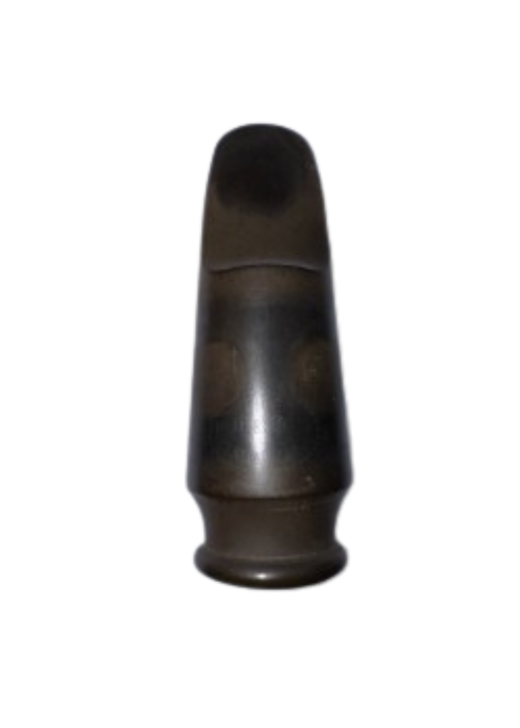 Vintage 'The Buescher' Short Shank Hard Rubber Alto Sax Mouthpiece