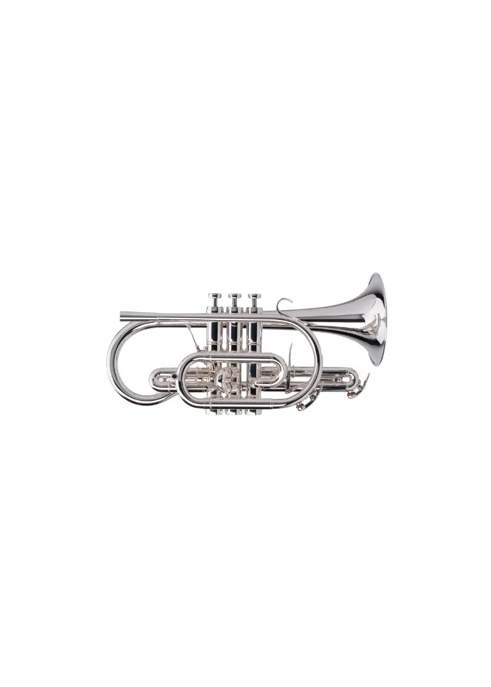 Adams CN2 Gold Brass Bb Cornet - Silver Plated