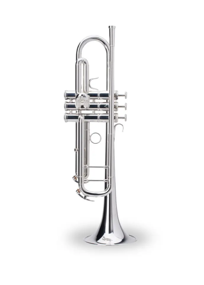 Adams Sonic Yellow Brass Bb Trumpet  Silver