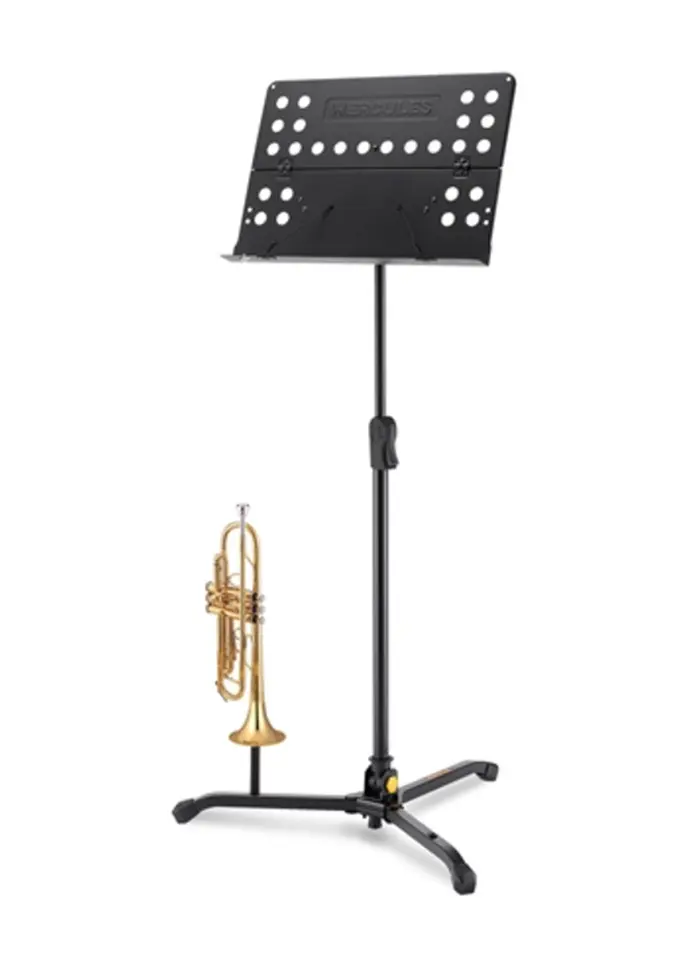 Hercules Orchestra Music Stand w/Perforated Folding Desk - BS311B