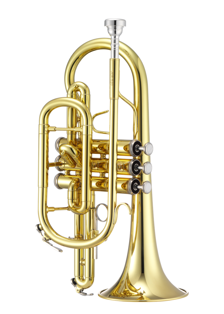 Jupiter JCR700Q Bb Student Yellow-Brass Bell Cornet 